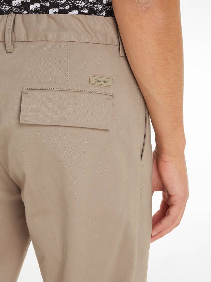 Calvin Klein Bandplooibroek MODERN TWILL TAPERED PLEAT