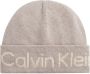 CK Calvin Klein Beanie met brede omslag en labeldetail - Thumbnail 2