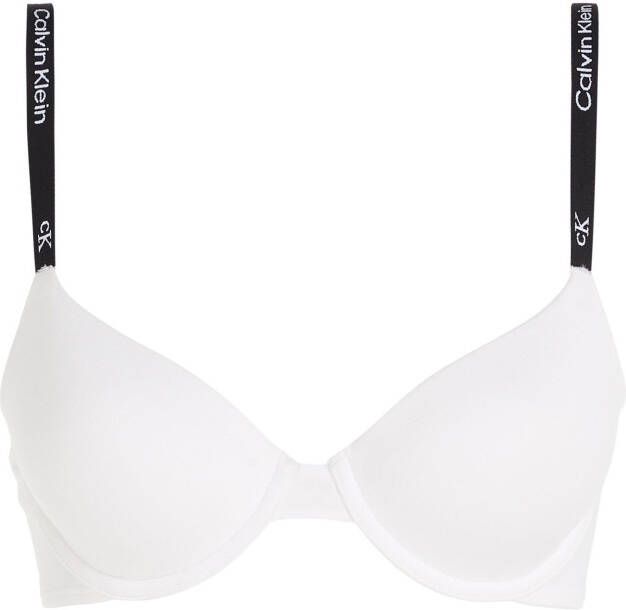Calvin Klein Beugel-bh LIGHTLY LINED DEMI met logoprint op de bandjes