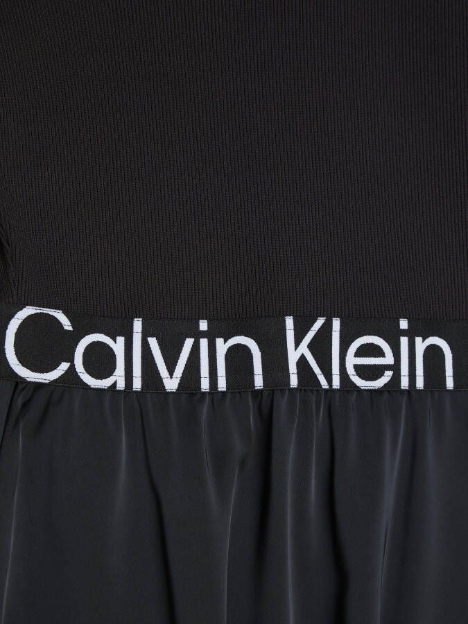 Calvin Klein Blousejurk LOGO ELASTIC LS DRESS