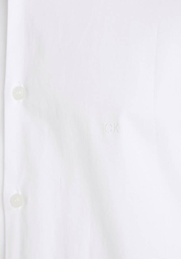 Calvin Klein Businessoverhemd POPLIN STRETCH SLIM SHIRT met kentkraag