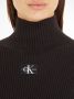 Calvin Klein Jeans Zwarte trui met klassiek design en hoge kraag Black Dames - Thumbnail 4