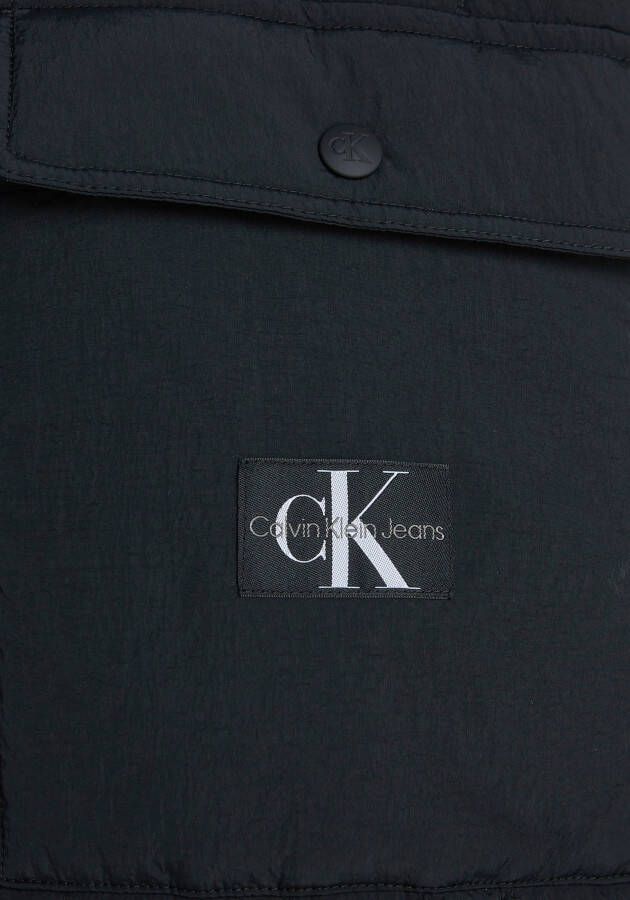 Calvin Klein Gewatteerde jas LONG QUILTED UTILITY COAT