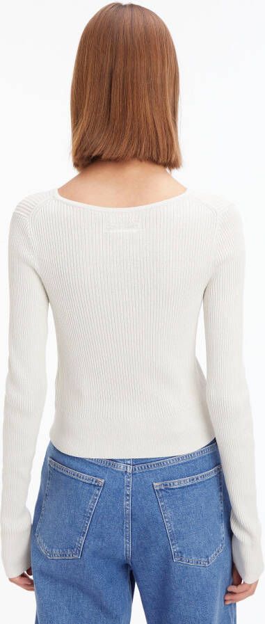 Calvin Klein Gebreide trui met haakjessluiting