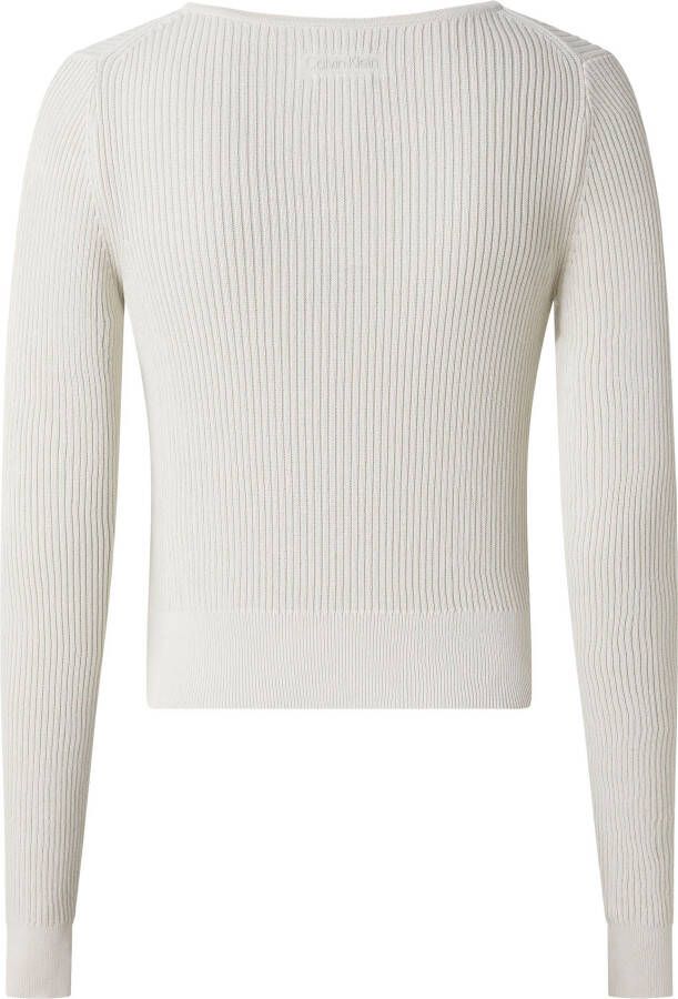 Calvin Klein Gebreide trui met haakjessluiting