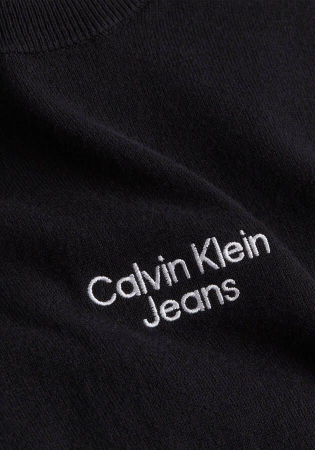 Calvin Klein Gebreide trui STACKED LOGO CREW NECK SWEATER