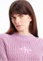 Calvin Klein Gezellige en stijlvolle ronde hals gebreide trui Pink Dames - Thumbnail 15