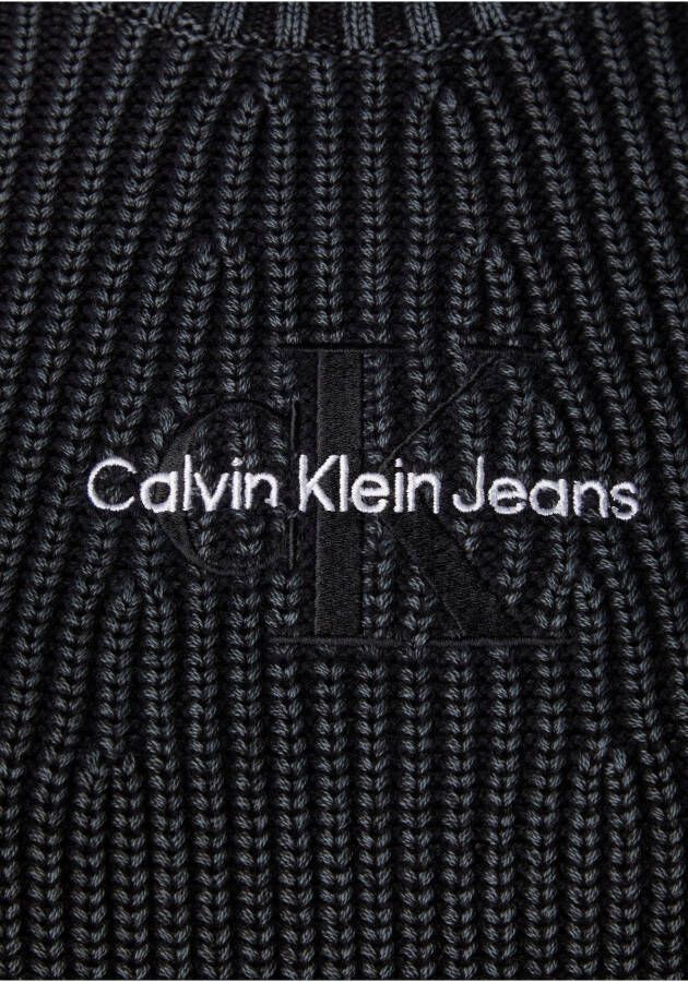 Calvin Klein Gebreide trui WASHED MONOLOGO SWEATER