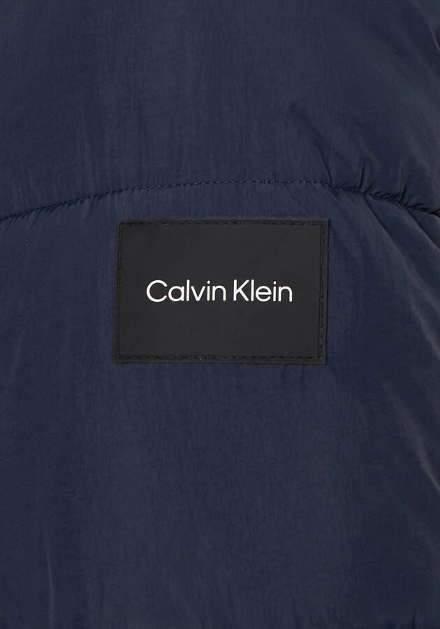 Calvin Klein Gewatteerde jas met opstaande kraag