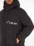 Calvin Klein Jeans Gewatteerde lange jas met labelprint model 'ESSENTIALS' - Thumbnail 3