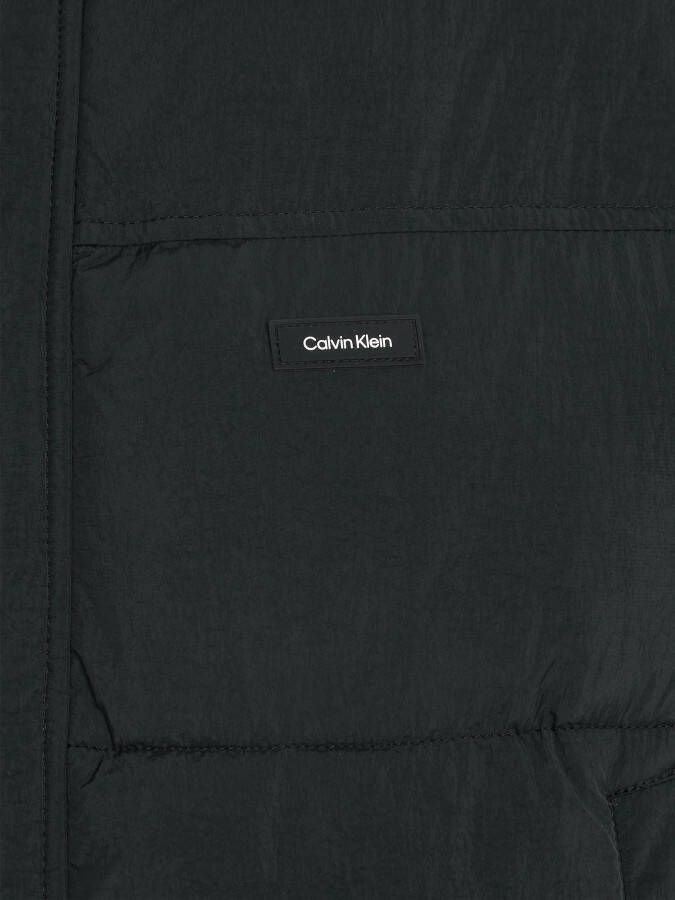 Calvin Klein Gewatteerde jas CRINKLE NYLON LONGLENGTH PUFFER met merklabel