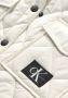 Calvin Klein shacket tussenjas ivoor Ecru Meisjes Gerecycled katoen (duurzaam) Klassieke kraag 152 - Thumbnail 5