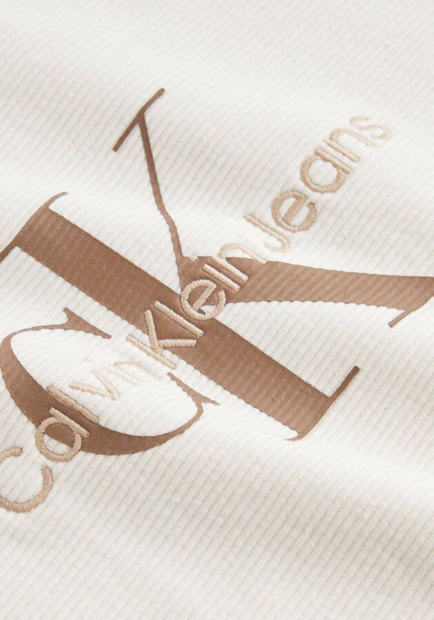 Calvin Klein Hoodie ARCHIVAL MONOLOGO WAFFLE HOODIE met een logo-opschrift op borsthoogte