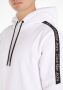 Calvin Klein Witte hoodie met logo tape White Heren - Thumbnail 8