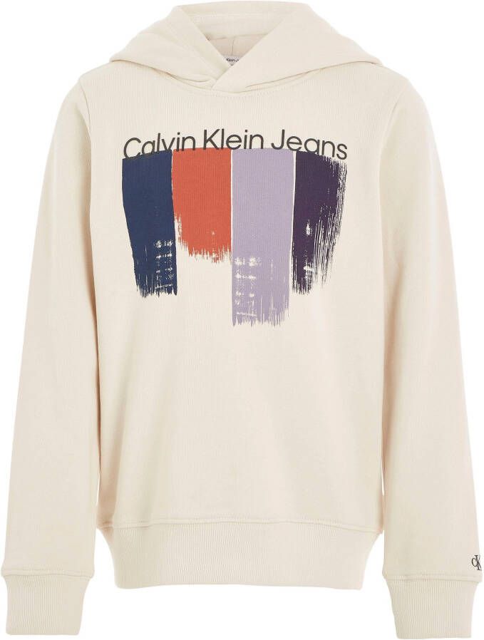 Calvin Klein Hoodie PLACED BRUSHSTROKES HOODIE