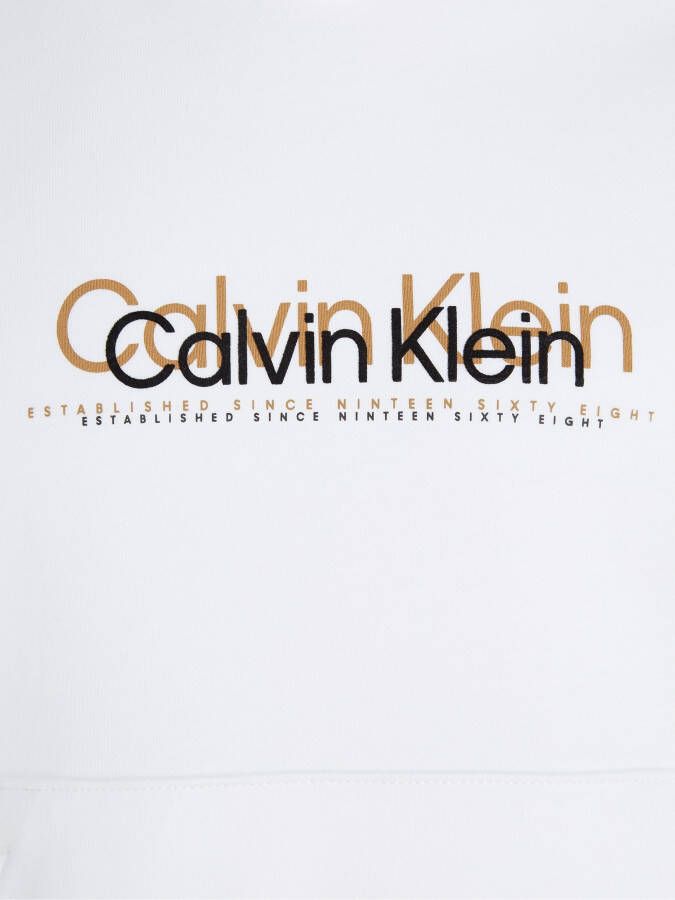 Calvin Klein Hoodie DOUBLE FLOCK LOGO HOODIE