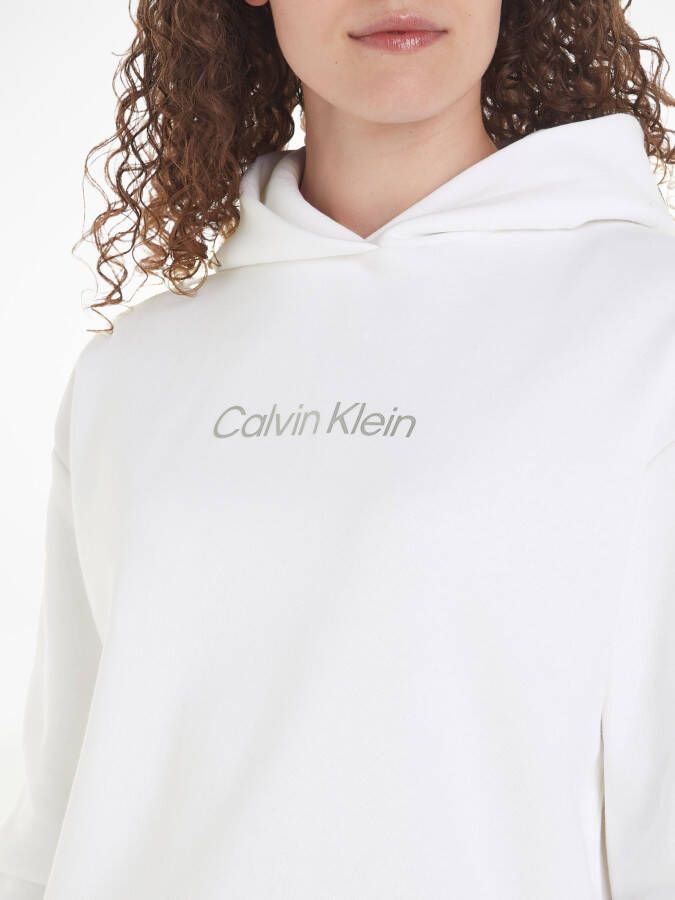 Calvin Klein Hoodie HERO METALLIC LOGO HOODIE met print op de borst