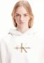 Calvin Klein Oversized Hoodie met Monogram Borduursel White Dames - Thumbnail 7