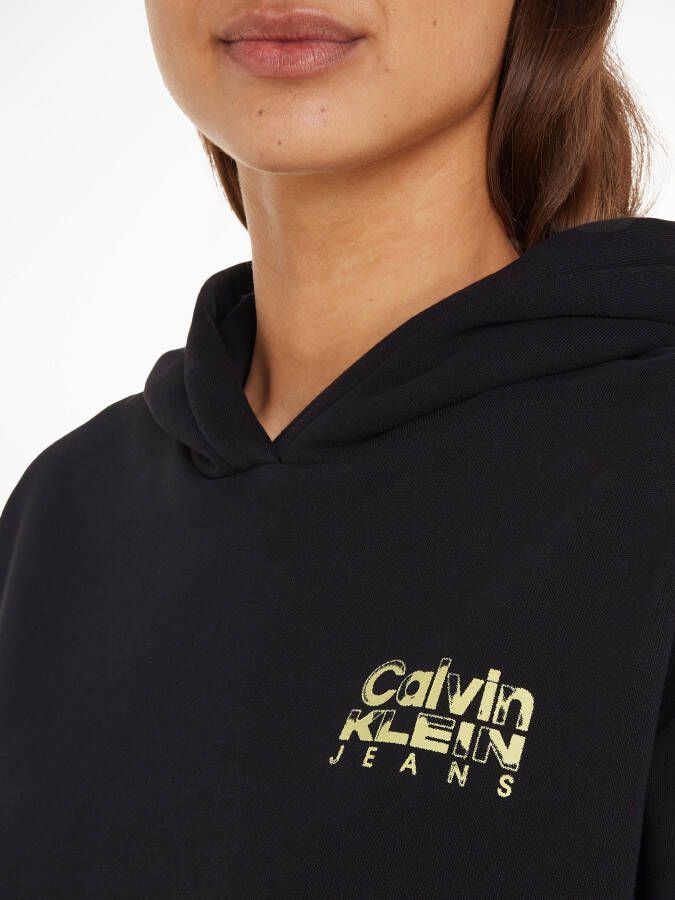 Calvin Klein Hoodie COLORFUL ARTWORK CROPPED HOODIE