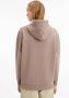 Calvin Klein Minimal Logo Scuba Hoodie voor Vrouwen Brown Dames - Thumbnail 3