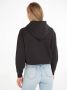 Calvin Klein Jeans Zwarte hoodie met lange mouwen Black Dames - Thumbnail 6