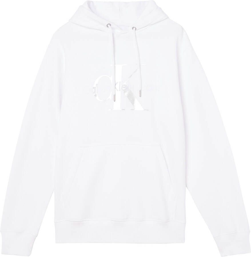 Calvin Klein Hoodie SEASONAL MONOLOGO REGULAR HOODIE met logoprint en borduursel