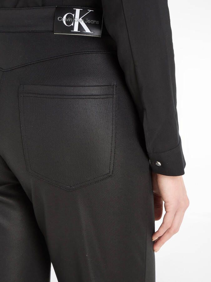 Calvin Klein Imitatieleren broek COATED MILANO HR STRAIGHT