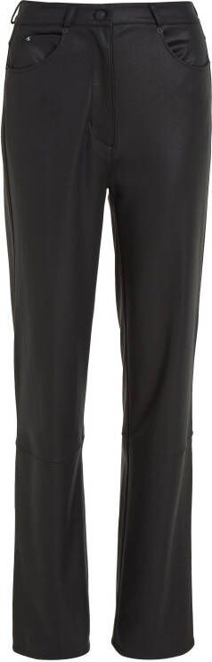 Calvin Klein Imitatieleren broek COATED MILANO HR STRAIGHT