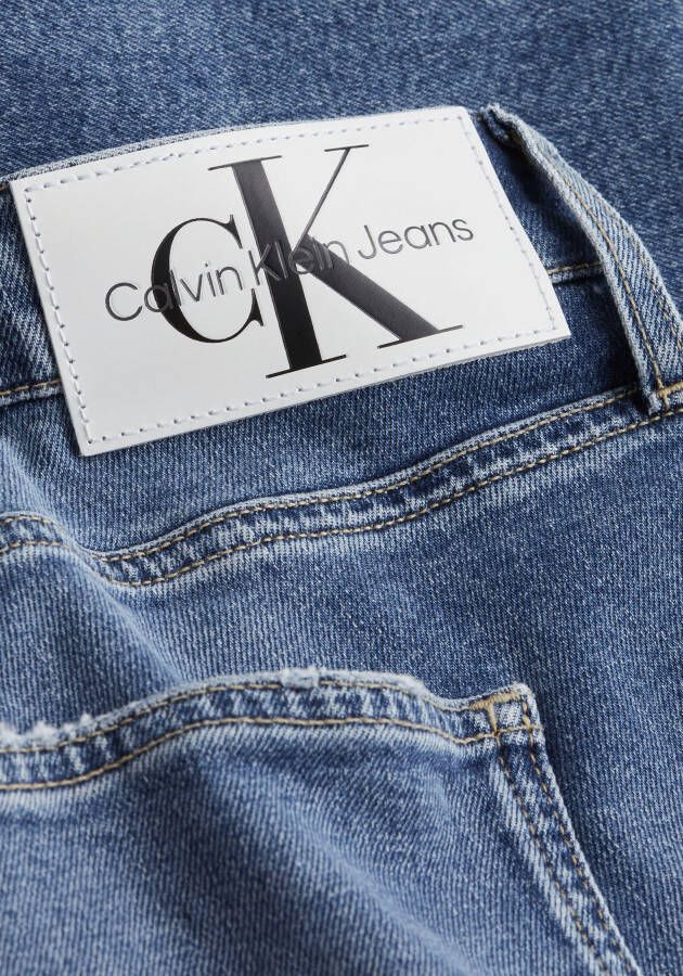 Calvin Klein Jeans Plus Mom jeans PLUS MOM JEAN PLUS met calvin klein jeans leren badge