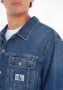 Calvin Klein Blauwe Katoenen Overhemden met Metalen Drukknopen Blue Heren - Thumbnail 5