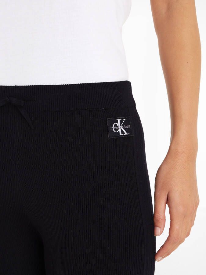 Calvin Klein Jerseybroek BADGE STRAIGHT KNITTED PANTS