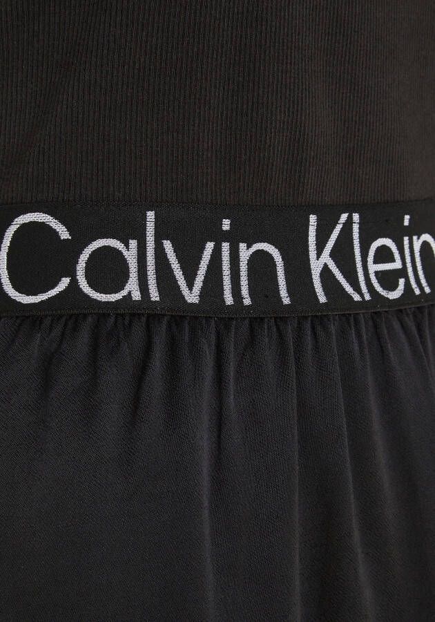 Calvin Klein Jerseyjurk RACERBACK LOGO ELASTIC DRESS