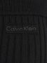 Calvin Klein Zwarte Rok met Dubbele Split en Logo Black Dames - Thumbnail 6