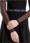 Calvin Klein Jeans Mesh Logo Elastic Dr J20J220350Beh Black Dames - Thumbnail 9