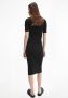 Calvin Klein Midi-jurk CK BUTTON THROUGH RIB LONG DRESS met ribstructuur - Thumbnail 9