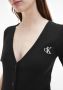 Calvin Klein Midi-jurk CK BUTTON THROUGH RIB LONG DRESS met ribstructuur - Thumbnail 10