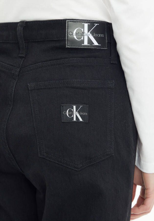 Calvin Klein Mom jeans met pas achter