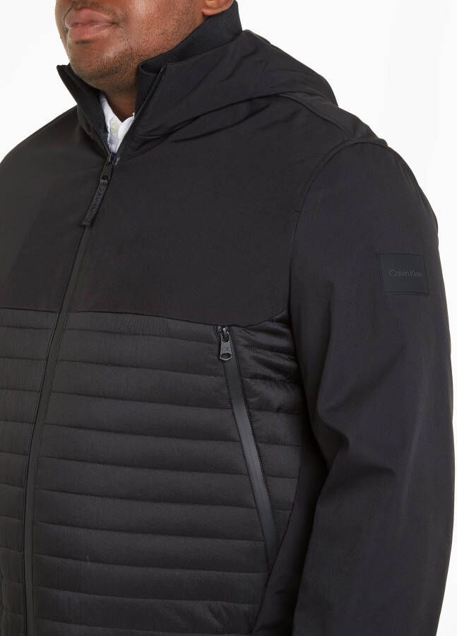 Calvin Klein Outdoorjack BT_QUILTED MIX MEDIA JACKET HOOD