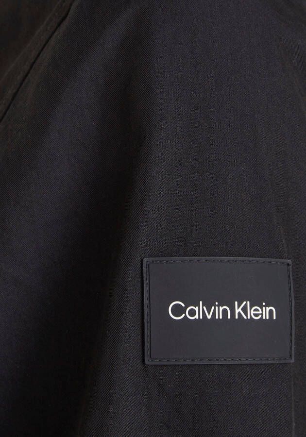 Calvin Klein Overhemd met lange mouwen COTTON NYLON OVERSHIRT met opgestikte borstzakken