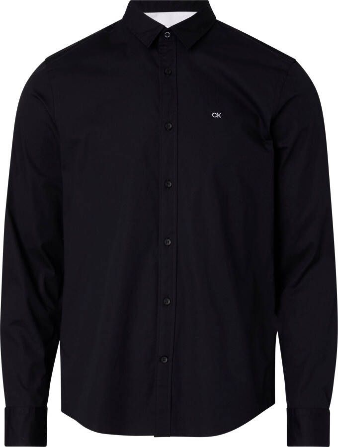 Calvin Klein Overhemd met lange mouwen BT_STRETCH POPLIN SLIM SHIRT met doorknoopsluiting