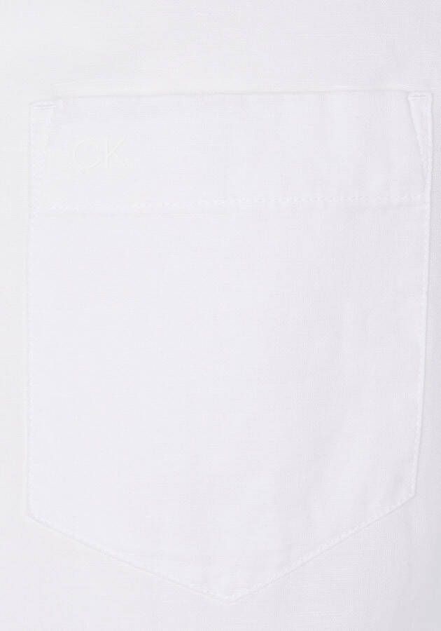 Calvin Klein Overhemd met lange mouwen COTTON LINEN CHEST POCKET