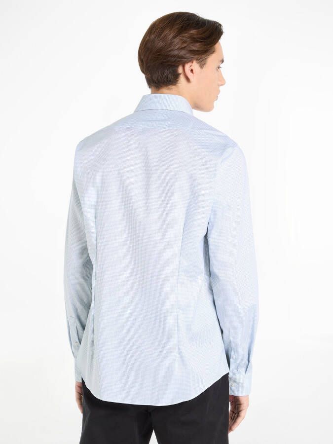 Calvin Klein Overhemd met lange mouwen STRETCH COLLAR CHECK SLIM SHIRT