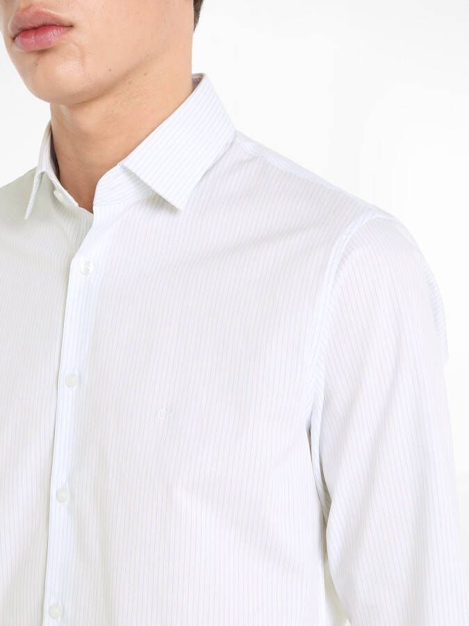 Calvin Klein Overhemd met lange mouwen STRETCH STRIPE SLIM SHIRT