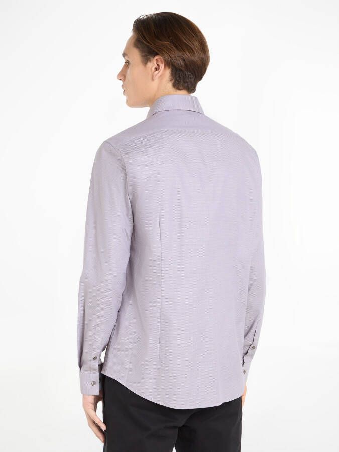 Calvin Klein Overhemd met lange mouwen STRUCTURE EASY CARE SLIM SHIRT