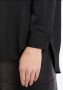 Calvin Klein Zwarte Overhemd met Relaxte Pasvorm Puntige Kraag en Lange Mouwen Black Dames - Thumbnail 3