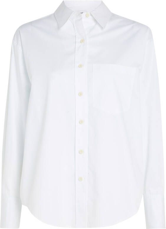 Calvin Klein Overhemdblouse RELAXED COTTON SHIRT met doorknoopsluiting