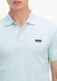CALVIN KLEIN Heren Polo's & T-shirts Stretch Pique Slim Button Polo Lichtblauw - Thumbnail 9