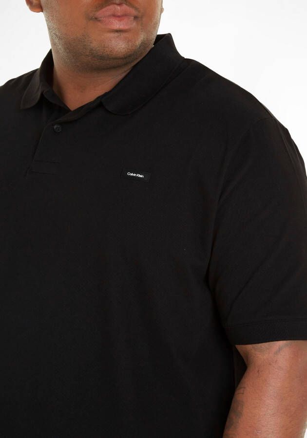 Calvin Klein Poloshirt BT_STRETCH PIQUE SLIM POLO in grote maten met polo-kraag