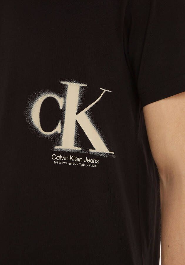 Calvin Klein Shirt met korte mouwen met jeans logoprint