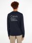 CK Calvin Klein Shirt met lange mouwen van katoen met labeldetail - Thumbnail 3